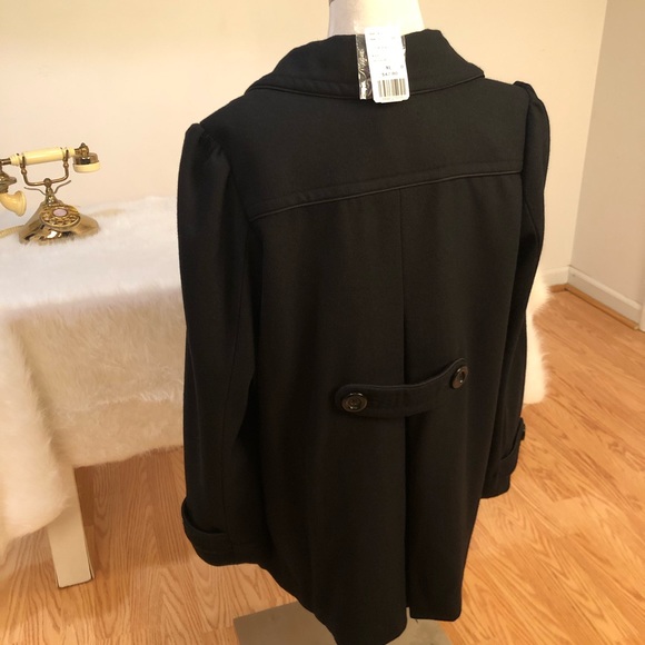 Ladies beautiful double breasted coat satin lined 2 pockets for phone new - Picture 12 of 16